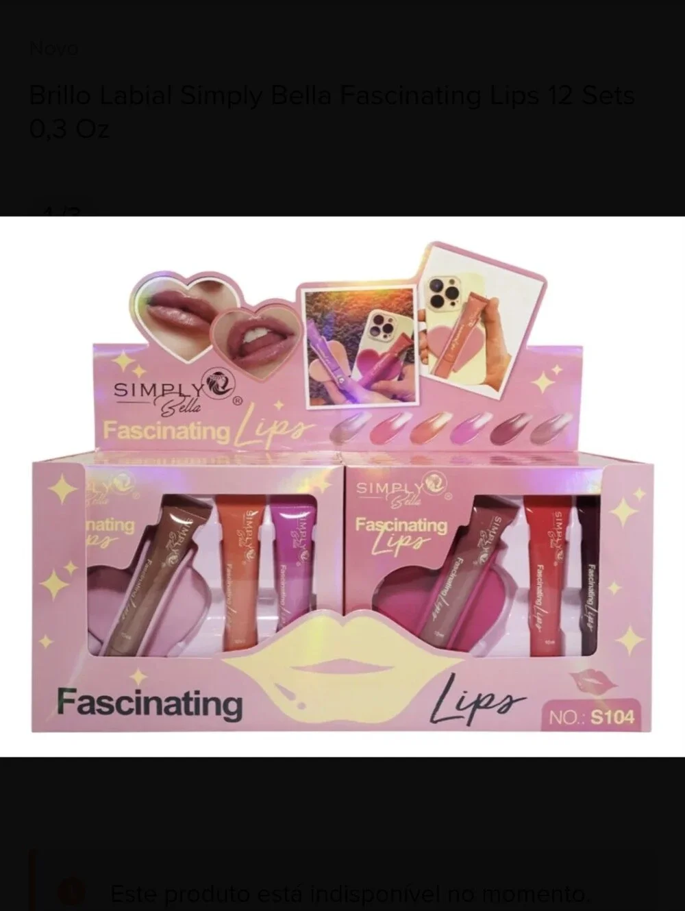 Fascinating Lips 3-Piece Lip Gloss Set - Pink, Peach & Brown